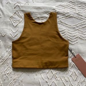 Girlfriend Collective Dylan Bra in Saddle